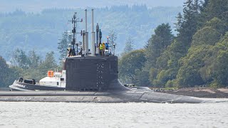 Virginia class submarine arrives at Faslane Scotland [upl. by Kassia407]