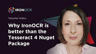 Why IronOCR is better than the Tesseract 4 Nuget Package [upl. by Mylan]