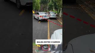 BALIZA ENTRE 2 CARROS bellasnotransitocurso shorts [upl. by Retnyw]