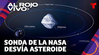 NASA Revelan animación que muestra choque de sonda contra asteroide [upl. by Aurelea]