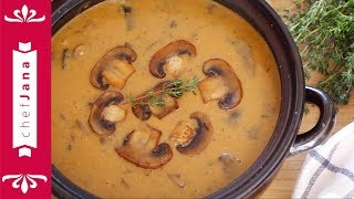 Vegan creamy Hungarian mushroom soup⎜easy simple ingredients [upl. by Kenzi]