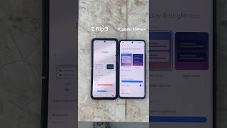 Z flip 3 Vs Xiaomi 13 pro brightness test zflip3 xiaomi13pro flagshipphone tech [upl. by Varhol288]