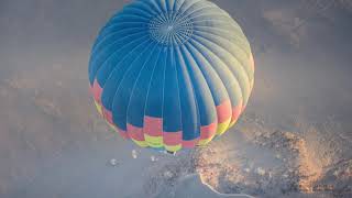 Breathtaking sunrise over Sossusvlei Namibia from a hot air balloon [upl. by Tunnell]