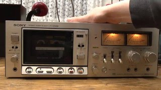 The 1976 Sony TC229SD Cassette Deck unrepaired [upl. by Lennej760]