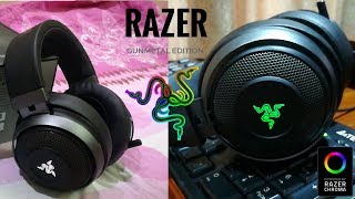 RAZER KRAKEN 71 V2 Digital USB Gaming Headset Unboxing  Gunmetal Edition [upl. by Tallula210]