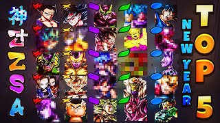 FIRST LIST OF 2024 EDITION MY TOP 5 BEST UNITS OF EACH COLOR TIER LIST Dragon Ball Legends [upl. by Rodnas]