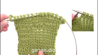 How to increase by working 2 stitches in 1 purl stitch [upl. by Emelita]