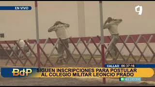 Siguen las inscripciones para postular al colegio militar Leoncio Prado [upl. by Levi332]