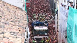 Tomatina 2013  TimeLapse Roof view [upl. by Heriberto]