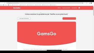 PROBLEMAS CUENTAS NETFLIX EN GAMSGO ¡Sin Solución TODAVÍA a Cuentas Netflix No Premium [upl. by Aires]