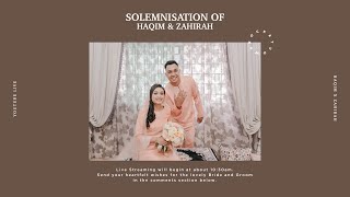 Solemnisation Ceremony  Haqim amp Zahirah  Furama Riverfront Hotel Venus BallroomSingapore [upl. by Yhtamit]