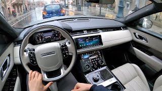 Range Rover VELAR  First Edition  RDynamic  V6 300HP  POV Test Drive amp Fuel consumption check [upl. by Anoyet]