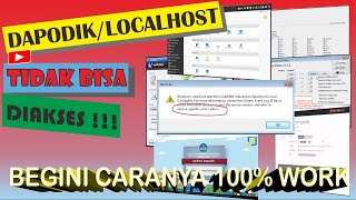 Dapodik atau Web Server atau Local Server Error Code 1  100  work [upl. by Ynabla174]