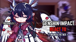 🍁Fatui harbingers react to traveler Aether🍁 PTBRENG 12  genshin impact  gacha club [upl. by Hairej567]