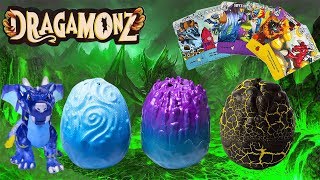 NEWDragamonz Surprise Eggs With Collectible FiguresTrading Card Game UNBOXINGREVIEW [upl. by Sherlock]