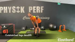 Exercise 20  Outstretched legs deadlift with Elastiband® English version [upl. by Anead879]