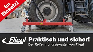 Fliegl AgroCenter im Einsatz  Reifenmontage leicht gemacht  Reifenmontagegerät [upl. by Rosemaria]