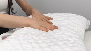 Cooling Side Sleeper Pillow for Neck and Shoulder Pain for Sleeping Ergonomic Curved Pillow Review [upl. by Avigdor]