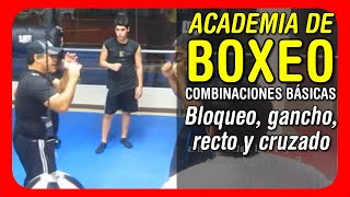 🥊 Clases de Boxeo Bloqueo gancho recto y cruzado [upl. by Holmes]