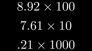 Learn How to Multiply by Moving the Decimal Point when Multiplying by a 10 100 1000 [upl. by Pearman219]