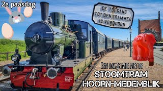 TWEEDE PAASDAG tour met STOOMTRAM HOORN MEDEMBLIK  treinleven [upl. by Alhan]