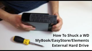 How to ShuckOpen WD MyBookEasyStoreElements External Hard Drives [upl. by Laram]