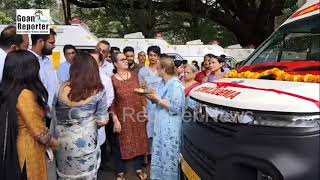 Goan ReporterNews Live Launch of ambulances Cardiac BLS ambulances [upl. by Girish198]