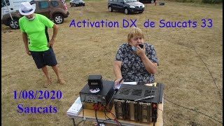 Activation DX Mémorial de Saucats 33 Call 14FCBAFR [upl. by Tiemroth]