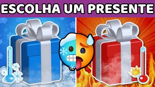 🥶🥵FRIO OU QUENTE😱ESCOLHA UM PRESENTE Jogo das Escolhas Quiz Choose Your Gift🎁 [upl. by Wollis872]