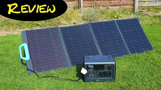 Beast Of A Power Bank Bluetti EB55  PV120W Solar Panel Review [upl. by Ellerey]