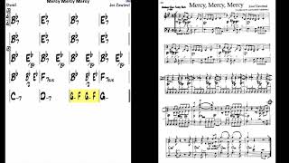 Jazz Backing Track in Bb  Mercy Mercy Mercy  no melody [upl. by Baudin]