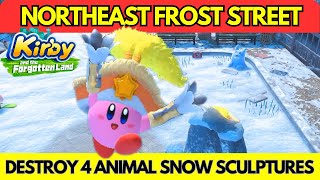 Kirby Northeast Frost Street Snow Sculptures  Kirby and the Forgotten Land  How to Destroy [upl. by Gilmour618]