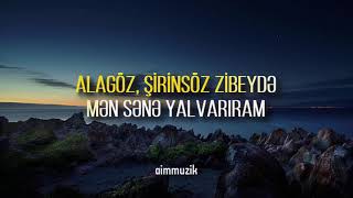 Alagöz Zibeydə  Karaoke  Azərbaycan Bəstəkar mahnısı [upl. by Aigneis]