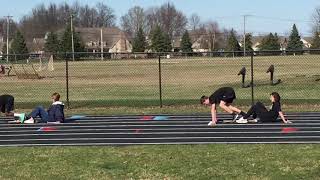 Kyle Finnegan 400m dash 5234 Genoa Middle School Track amp Field record [upl. by Miquela]