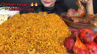 3 KILO🔥CHICKEN BIRYANICHICKEN CURRYRAITACHICKEN 65 LEG PIECERUMALI ROTI ASMR EATING [upl. by Quinlan]