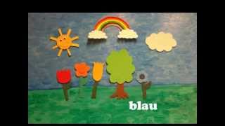 deutsches Kinderlied Meine Lieblingsfarbe  German childrens song to learn colours [upl. by Felipe]