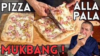 Prima pizza nella mia nuova casa dell ATER Tutorial PIZZA ALLA PALA con finale MUKBANG la divoro [upl. by Stargell]