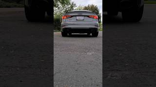 Audi RS3  STOCK EXHAUST SOUND crackles [upl. by Yates742]