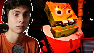 BOB ESPONJA PATRICIO y CALAMARDO SON ROBOTS  Five Nights at the Chum Bucket [upl. by Earaj]