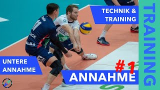 Annahmebagger trainieren  Techniktraining für die untere Annahme [upl. by Brothers]