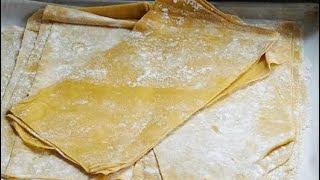 Homemade lasagna sheets recipe  lasagna sheets at home  simple 3 ingredient lasagna sheets recipe [upl. by Nnaylrebmik]