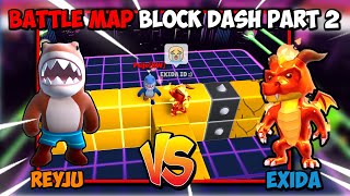 REYJU vs EXIDA PART 2 Map BLOCK DASH ONLY Saatnya KALAHKAN Exida  Stumble Guys [upl. by Pagas850]