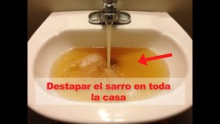 ¿Como destapar cañerias llenas de sarro Recuperación de flujo de agua [upl. by Euqinommod]