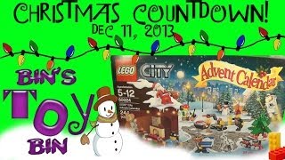 2013 Christmas Countdown Day 11 Lego Advent Calendar  Dec 11 2013 by Bins Toy Bin [upl. by Hoeg]