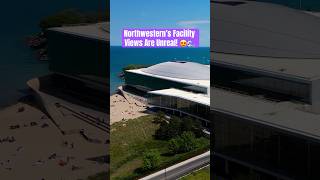 Drone views of Northwestern’s facilities by Lake Michigan🏟️🌊 Want the full tour Head to our YT [upl. by Araj758]