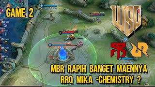 MBR MENANG PENUH ATAS RRQ MIKA  RRQ MIKA VS MBR DELPHYNEGAME 2 WSL SEASON 8 [upl. by Eak]