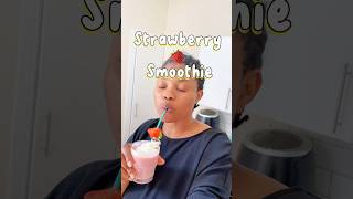 Strawberry milkshake  Strawberry smoothie… will you try it 💕recipe [upl. by Yancey]