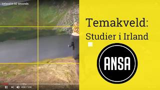 ANSA Temakveld studier i Irland [upl. by Seuqirdor]