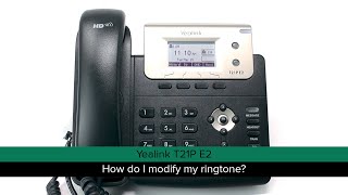 Yealink T21P E2 How do I modify my ringtone [upl. by Droffats]