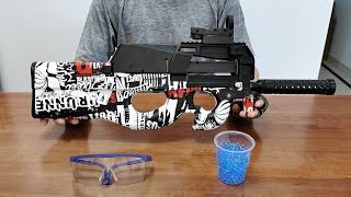 P90 Gel Blaster Unboxing 2022  Electric Splatter Ball Toy Gun [upl. by Kciredohr753]